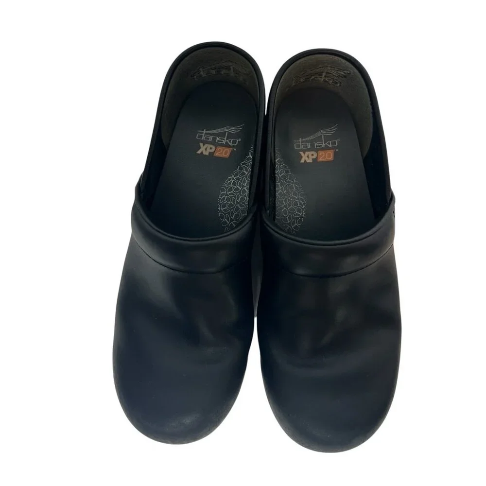 Dansko XP 2.0 Professional Clogs US 6.5 EU 37 Black Leather Comfort Slip On Shoe - Picture 8 of 9